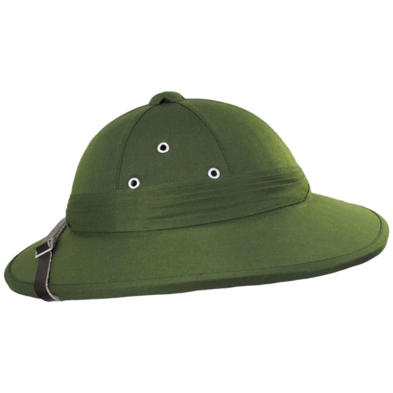 French Pith Helmet - Olive Green - Image 2