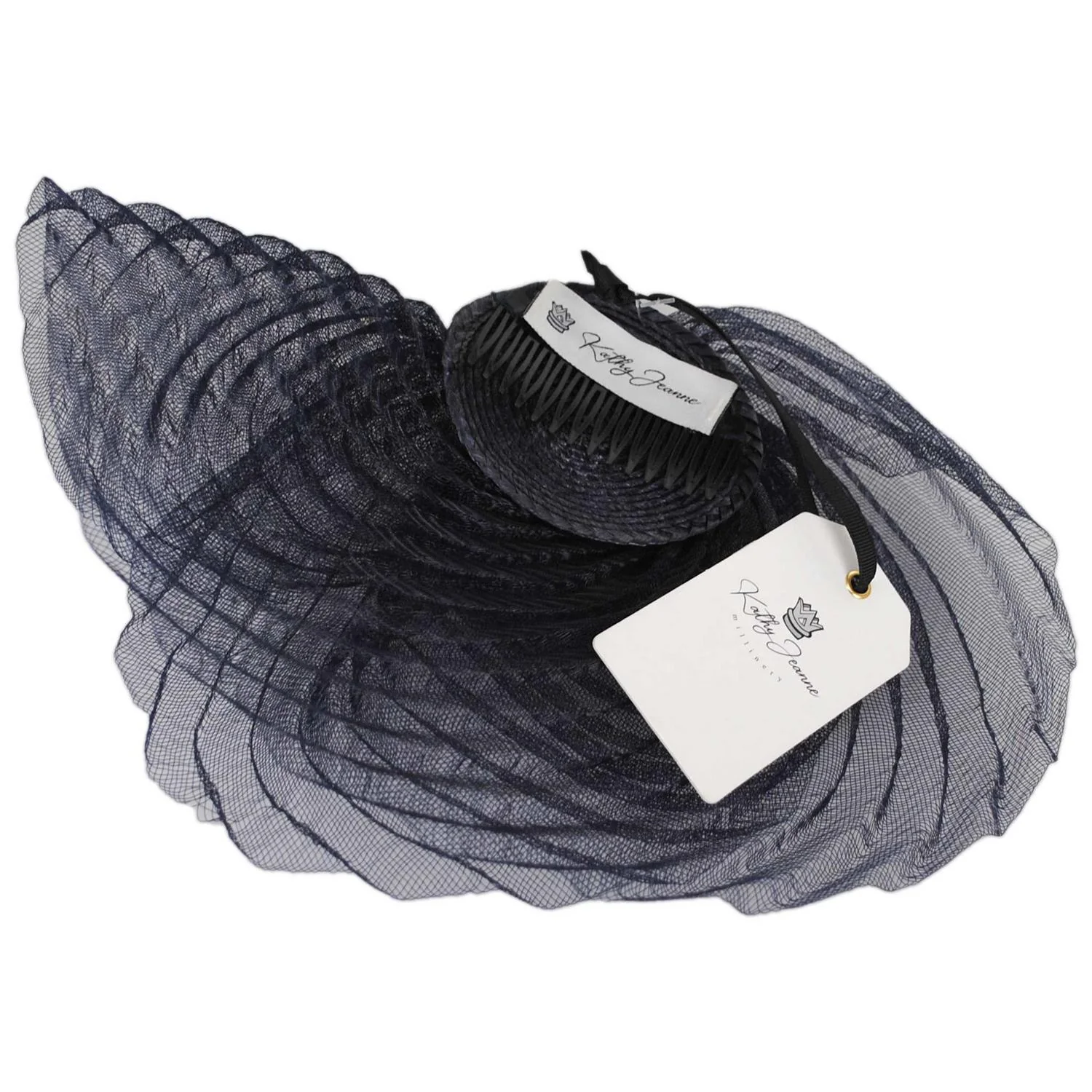 Fuego Horsehair Mesh Fascinator Hat - Image 6
