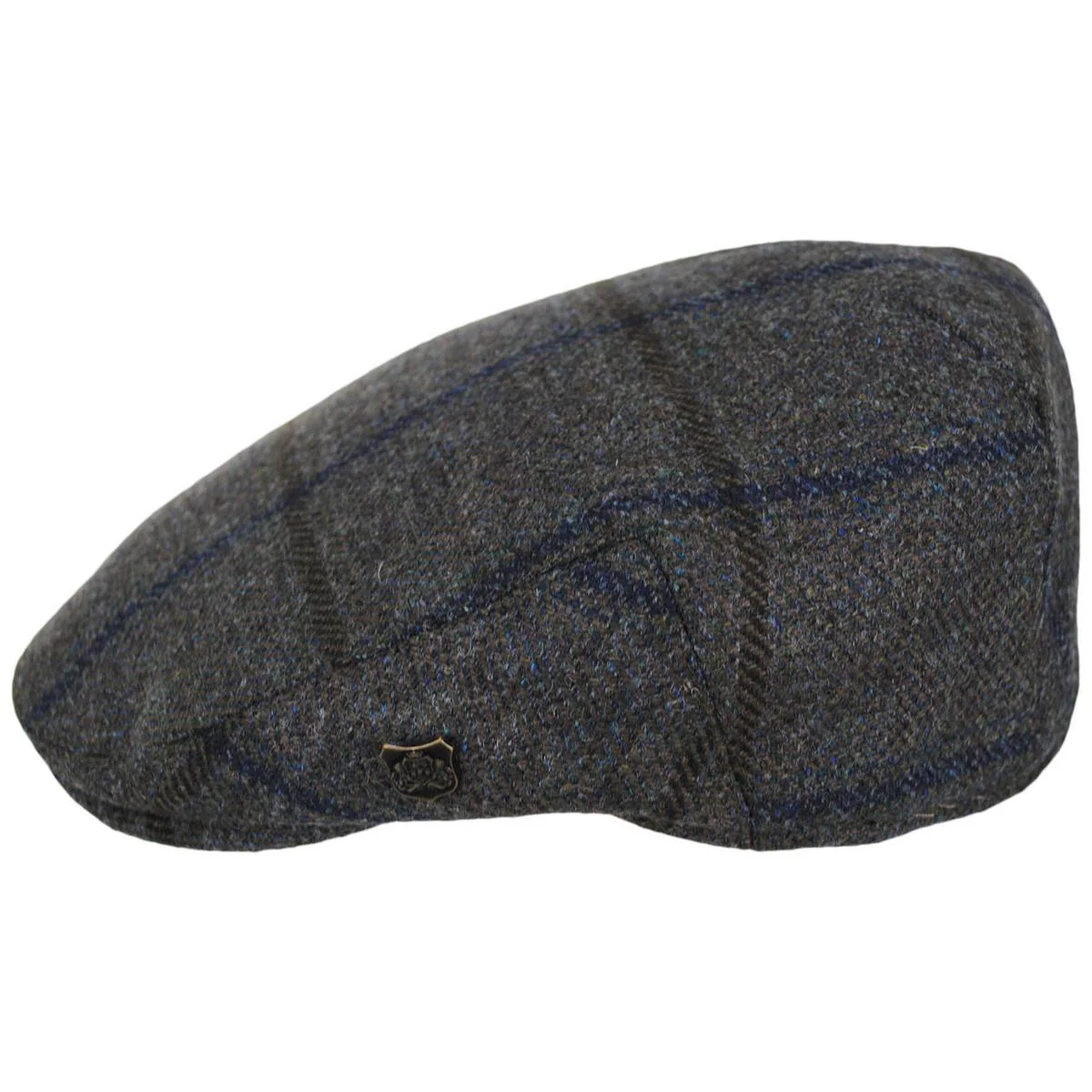 Gamekeeper Lovat Tweed Windowpane Plaid Ivy Cap - Image 3