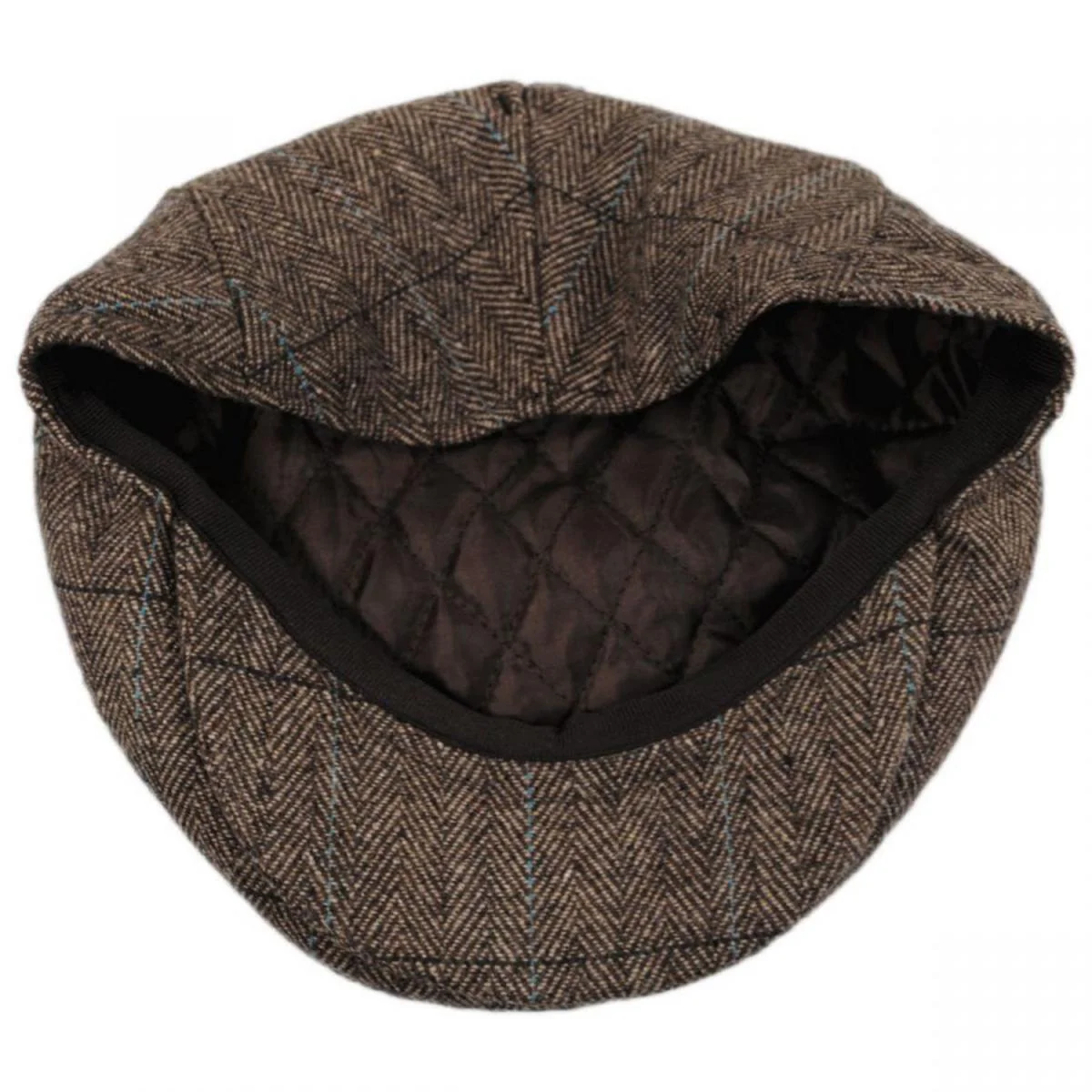 Gibson Herringbone Plaid Wool Blend Ivy Cap - Image 6