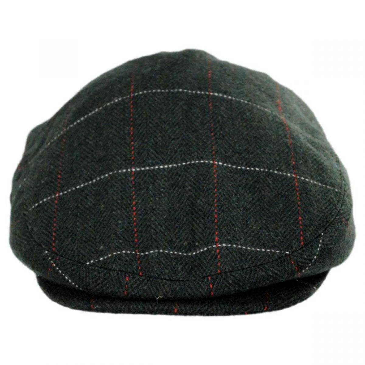 Gimlet Herringbone Plaid Wool Blend Ivy Cap - Image 2