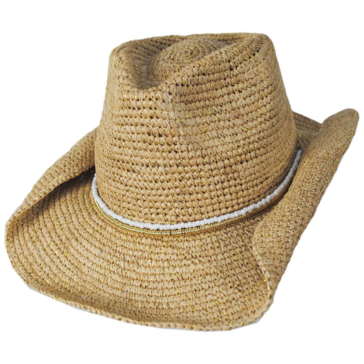 Giselle Raffia Straw Western Hat