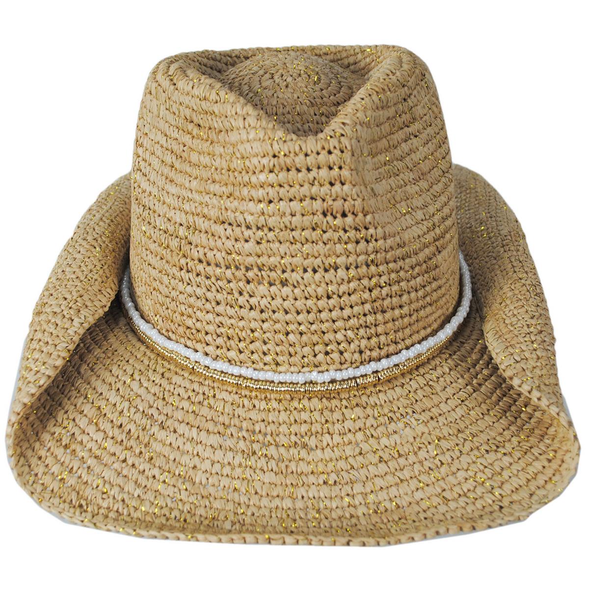 Giselle Raffia Straw Western Hat - Image 3
