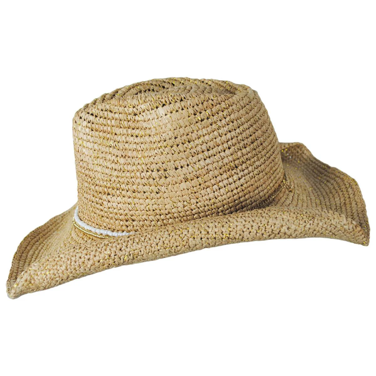 Giselle Raffia Straw Western Hat - Image 4