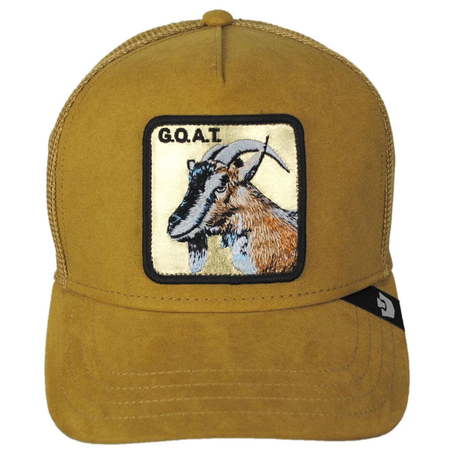 Golden Goat Mesh Trucker Snapback Baseball Cap - Image 2