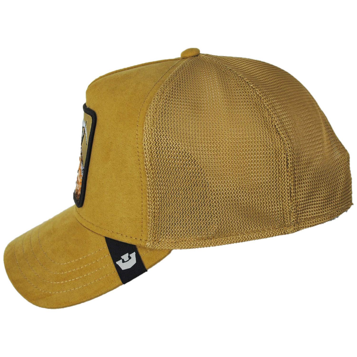Golden Goat Mesh Trucker Snapback Baseball Cap - Image 3