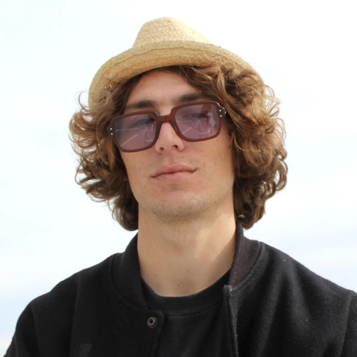 Golden Hill Raffia Straw Fedora Hat - Image 2