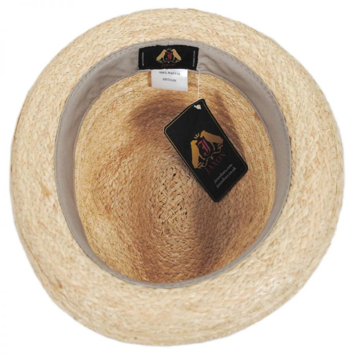 Golden Hill Raffia Straw Fedora Hat - Image 6