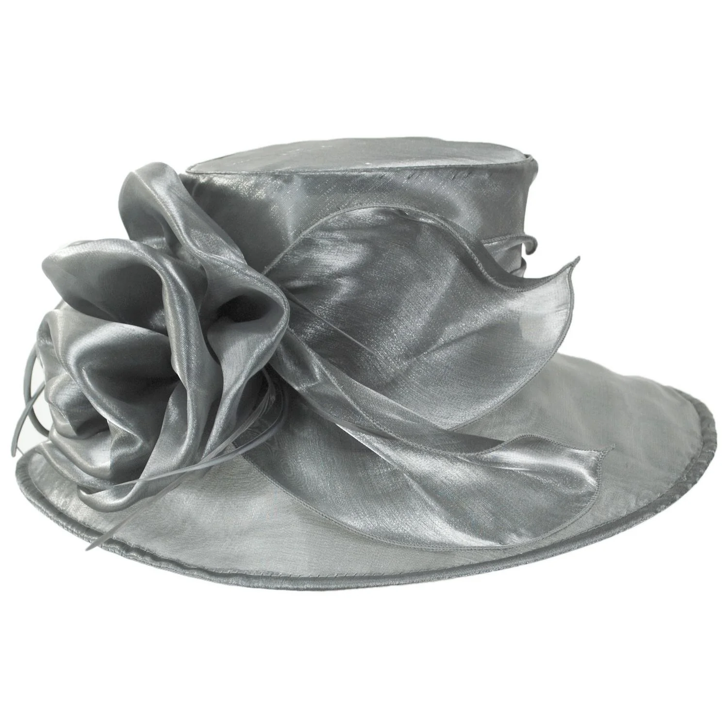 Grand Rose Organza Dress Hat - Image 2