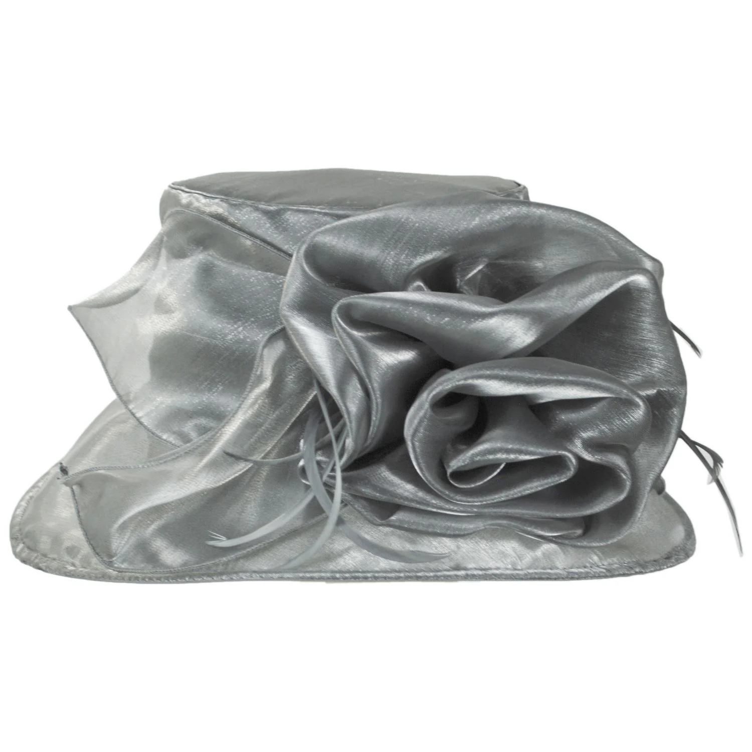 Grand Rose Organza Dress Hat - Image 3