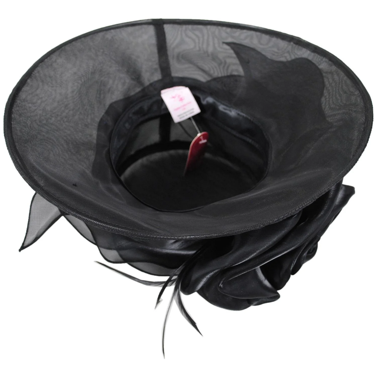 Grand Rose Organza Dress Hat - Image 8