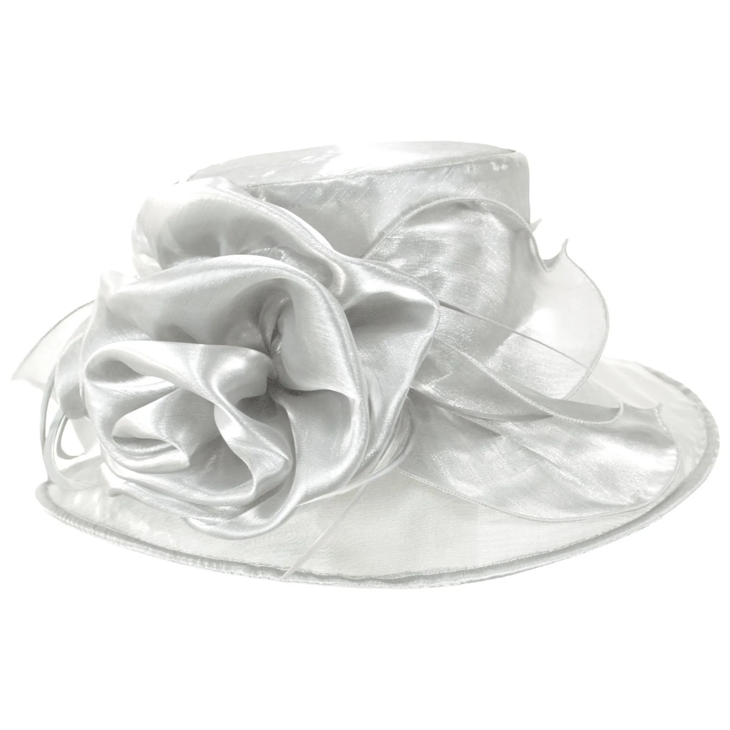 Grand Rose Organza Dress Hat - Image 9