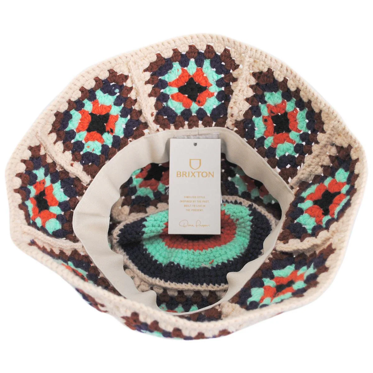 Granny Square Crochet Knit Bucket Hat - Image 4
