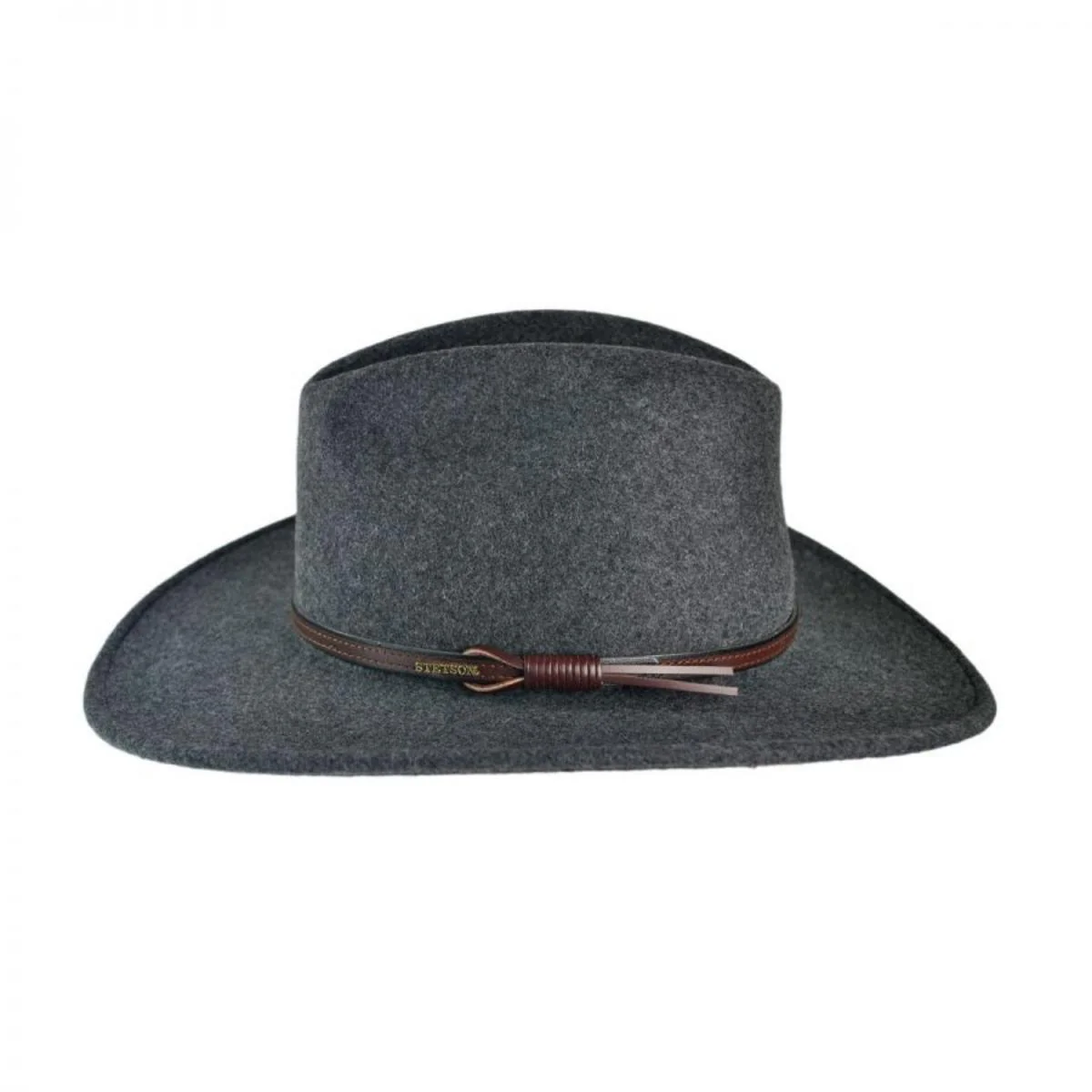 Grey Bull Crushable Wool Felt Aussie Hat - Image 3