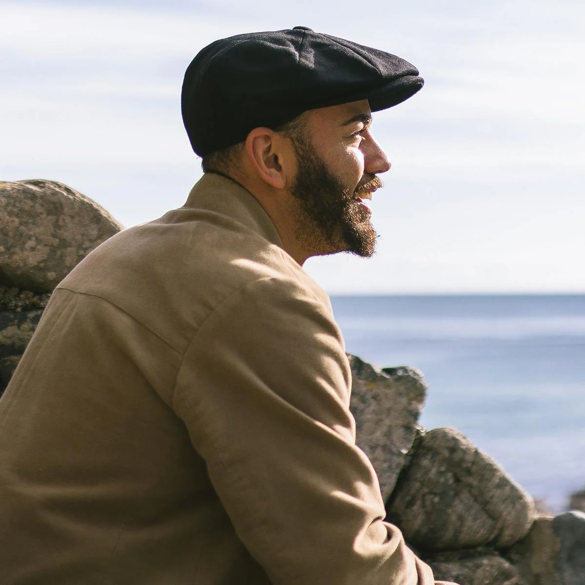 Harlem Wool Blend Newsboy Cap - Image 2