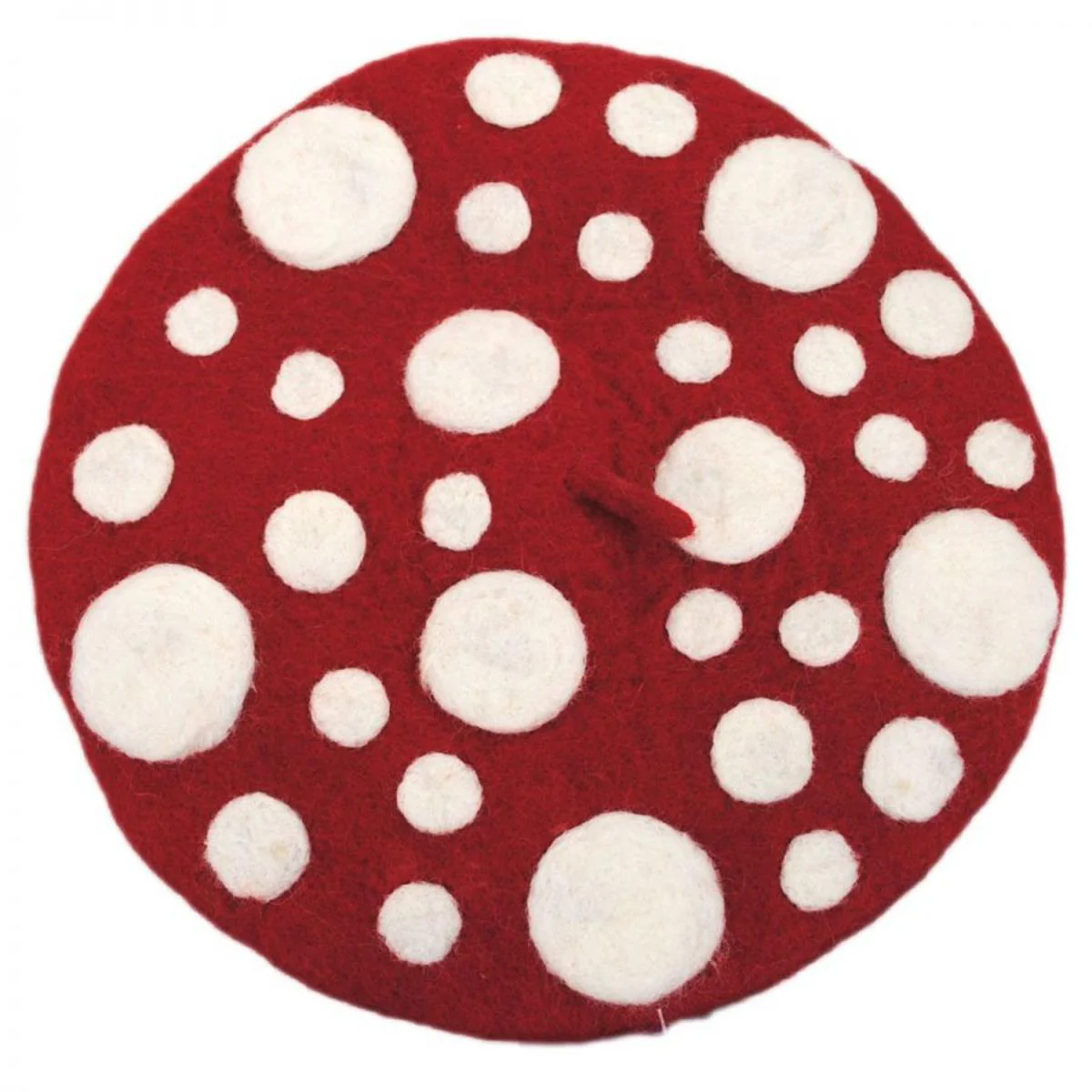 Heartfelted Mushroom Wool Beret - Image 2