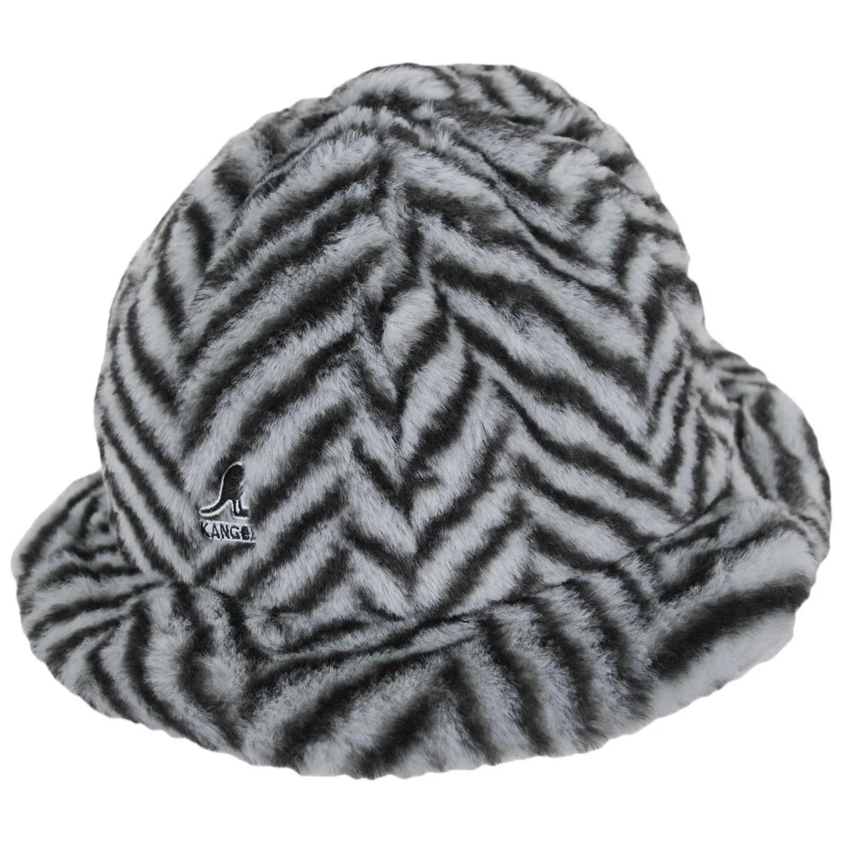Herringbone Faux Fur Casual Bucket Hat - FINAL SALE