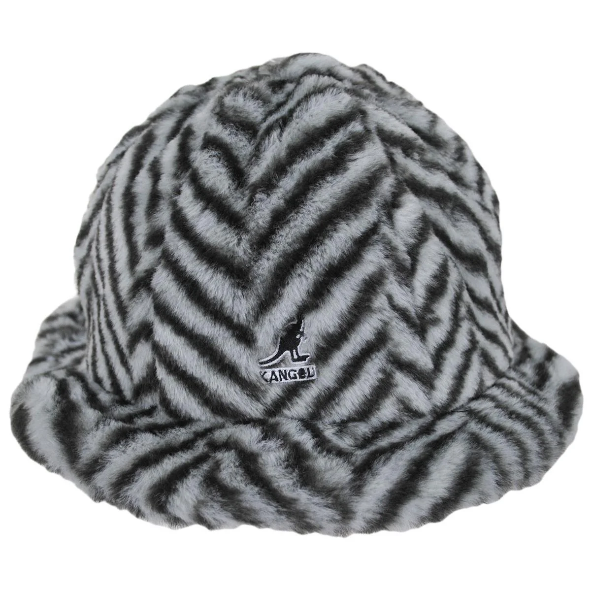 Herringbone Faux Fur Casual Bucket Hat - FINAL SALE - Image 2