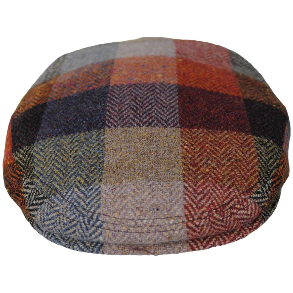 Herringbone Squares Donegal Tweed Wool Ivy Cap - FINAL SALE - Image 6