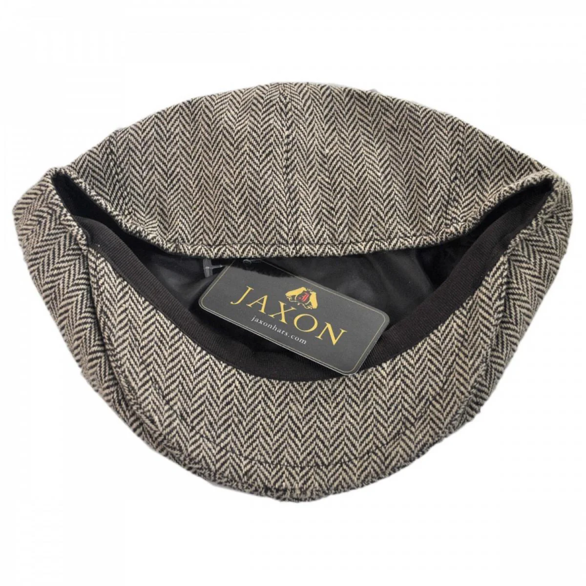 Herringbone Wool Blend Newsboy Cap - Image 5