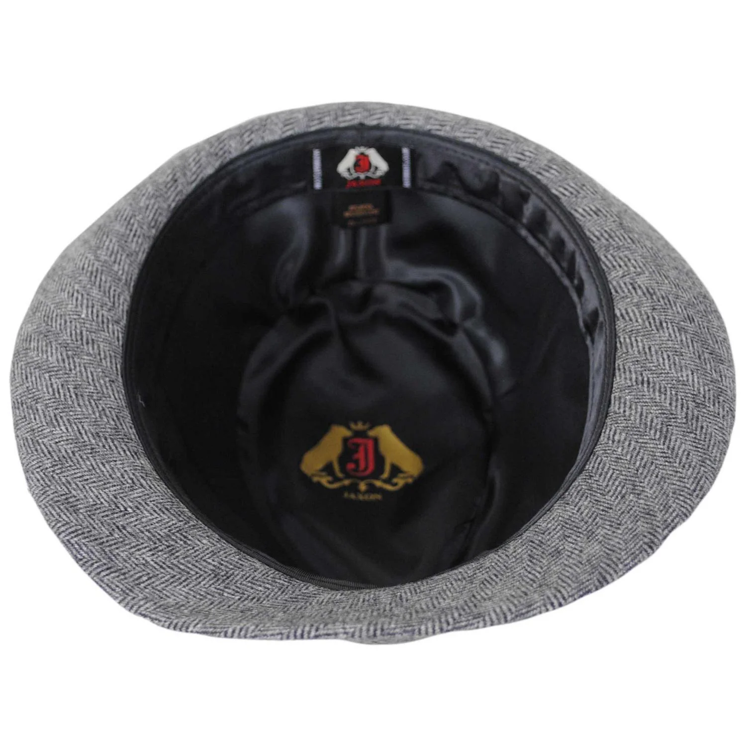 Herringbone Wool Trilby Fedora Hat - Image 6