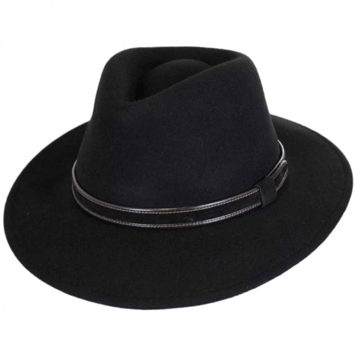Hiker Wool Felt Safari Fedora Hat