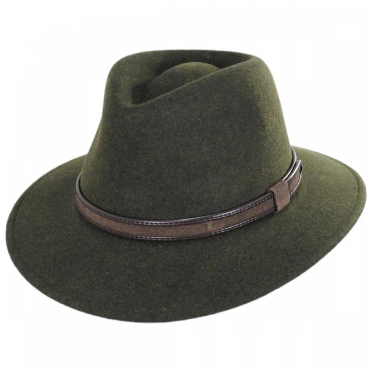Hiker Wool Felt Safari Fedora Hat - Image 13