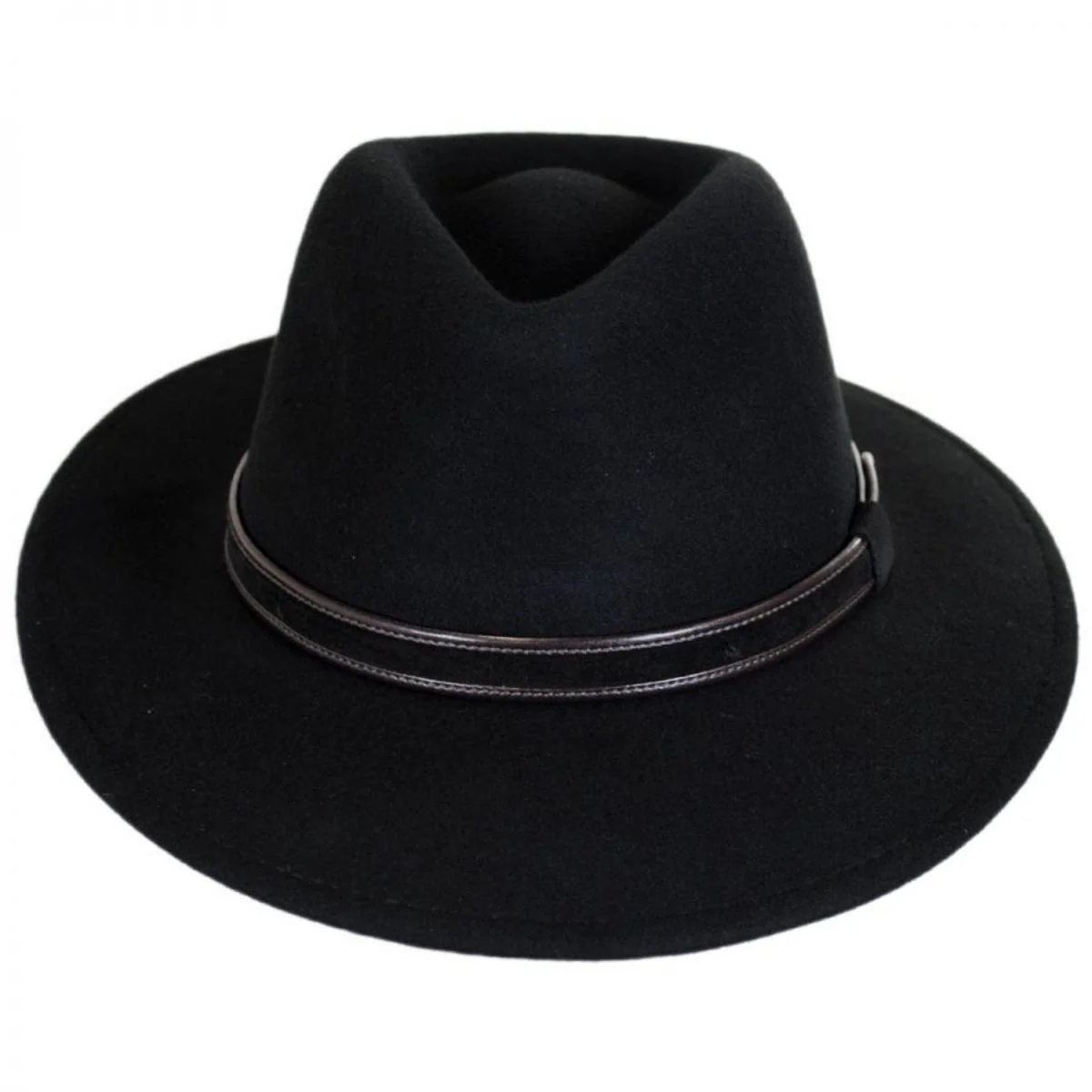 Hiker Wool Felt Safari Fedora Hat - Image 2