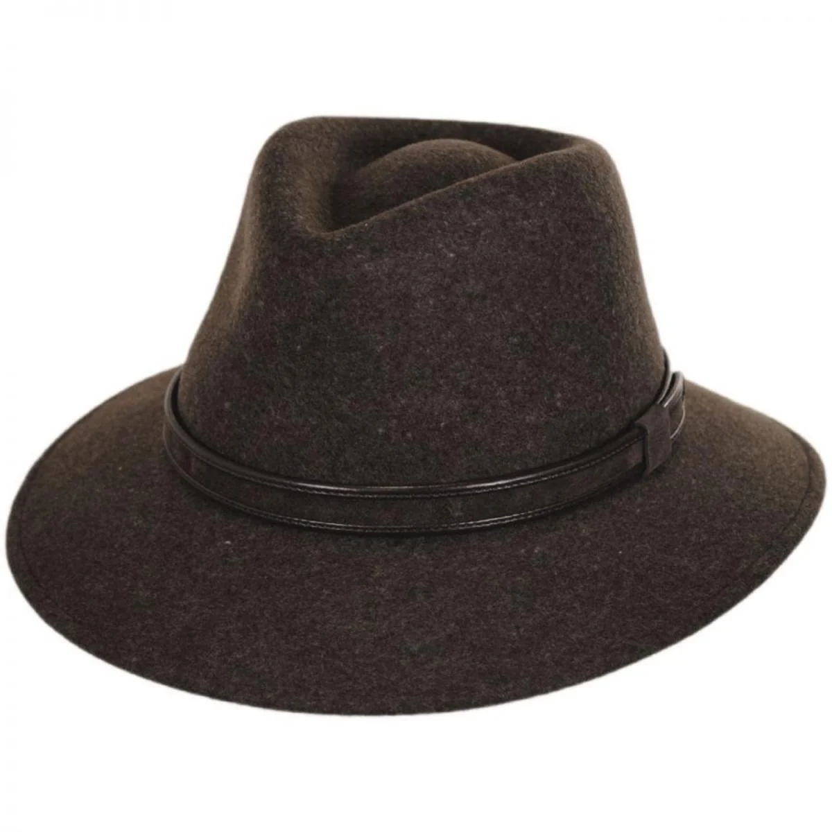 Hiker Wool Felt Safari Fedora Hat - Image 5
