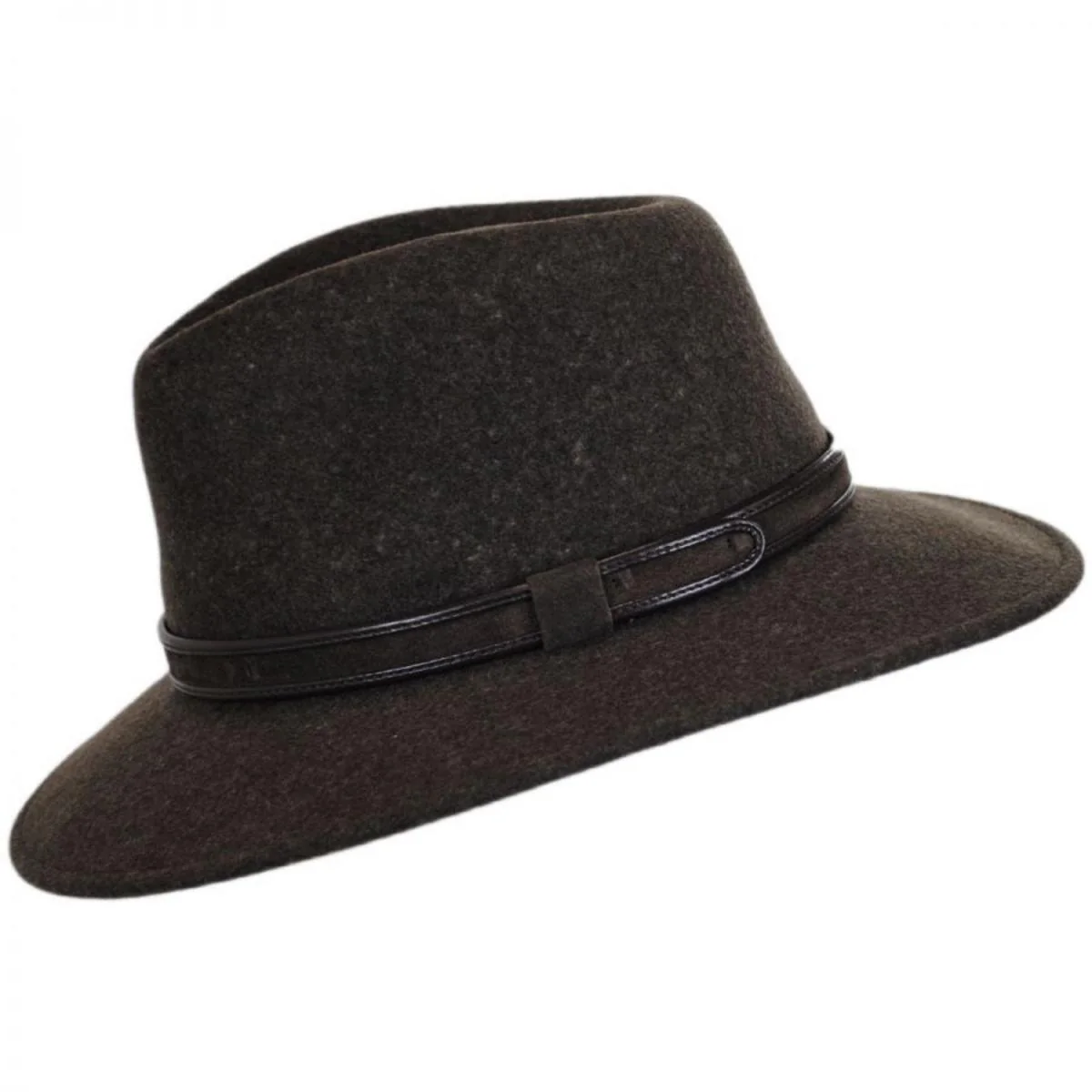 Hiker Wool Felt Safari Fedora Hat - Image 7