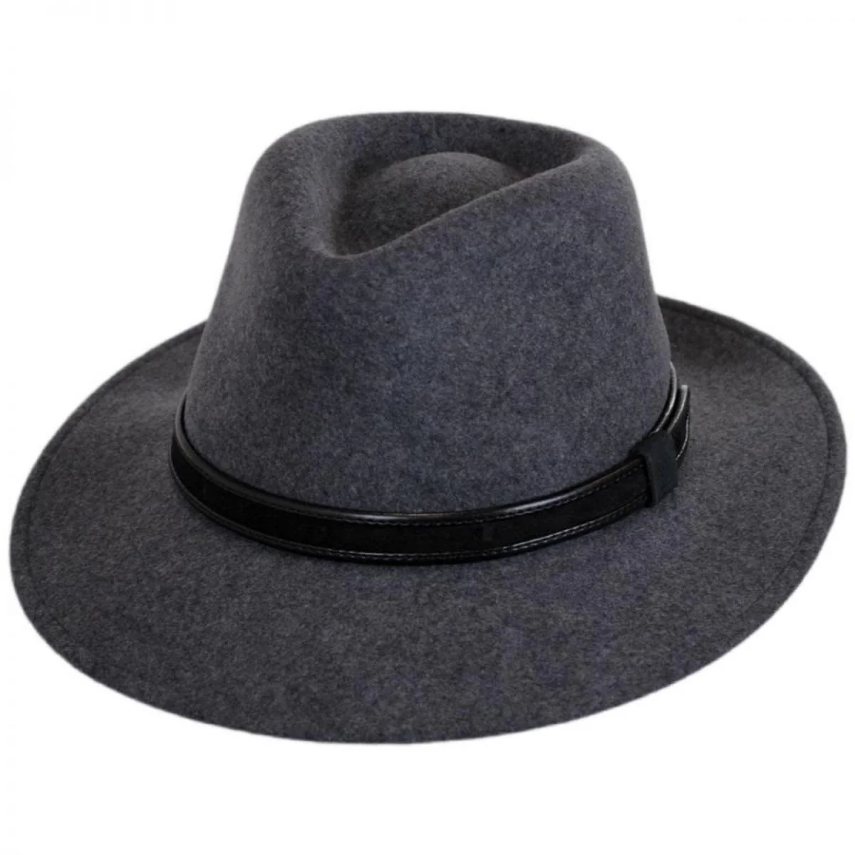Hiker Wool Felt Safari Fedora Hat - Image 9