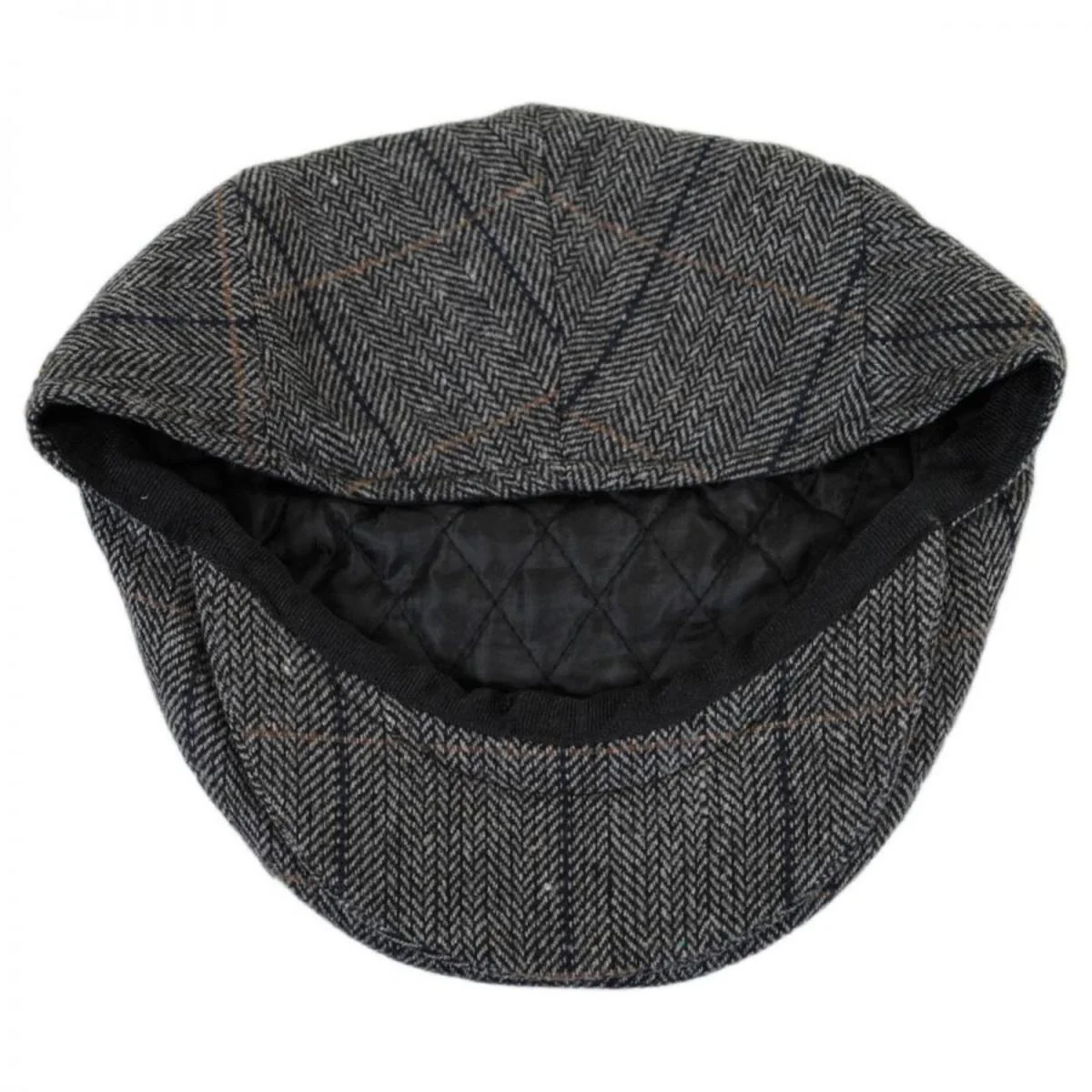Holborn Herringbone Plaid Wool Blend Ivy Cap - Image 5