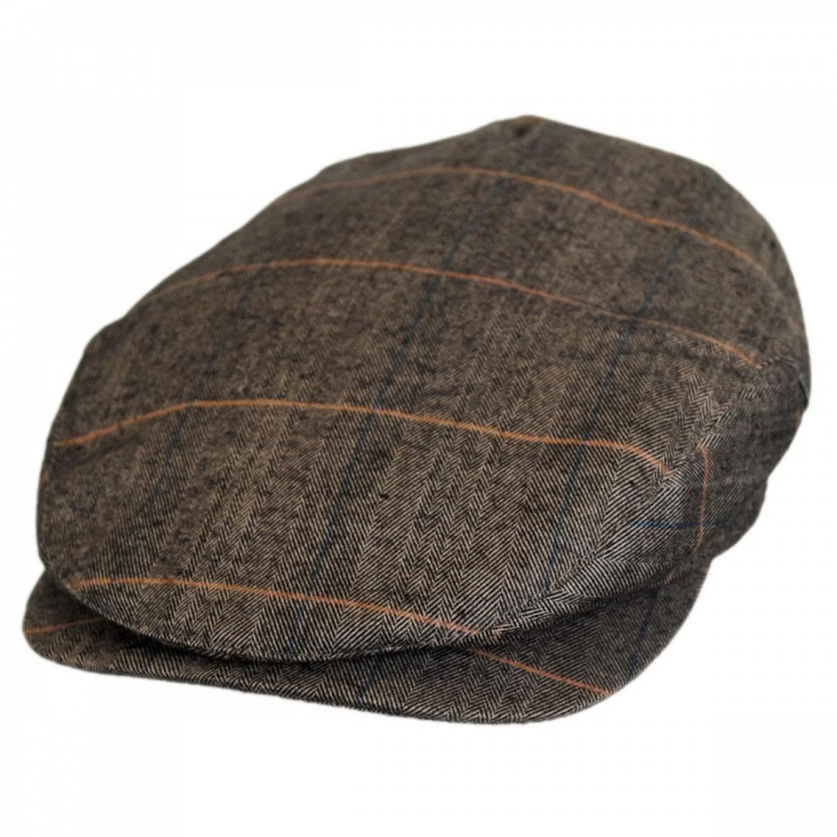 Hoxton Herringbone Plaid Wool Blend Ivy Cap