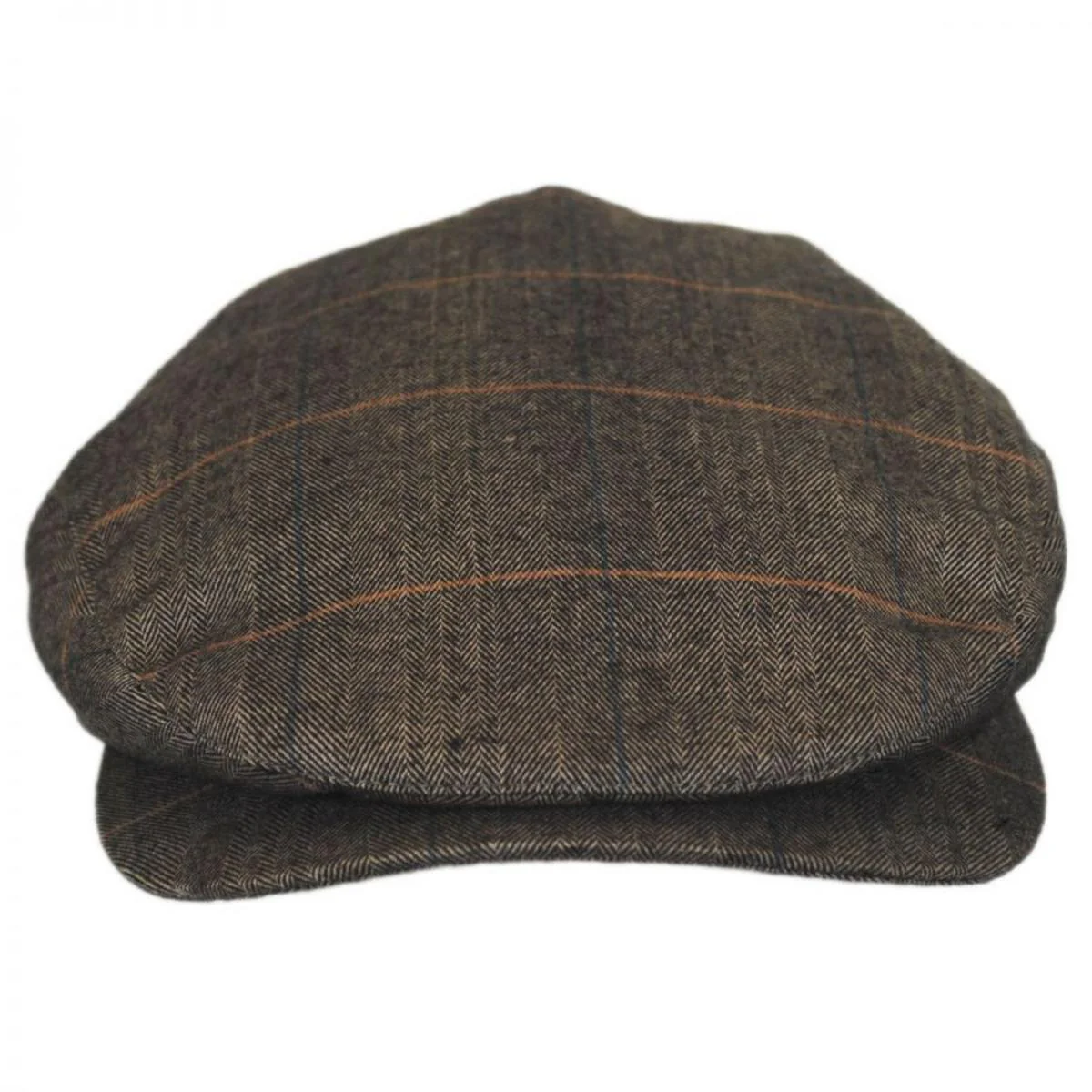 Hoxton Herringbone Plaid Wool Blend Ivy Cap - Image 3