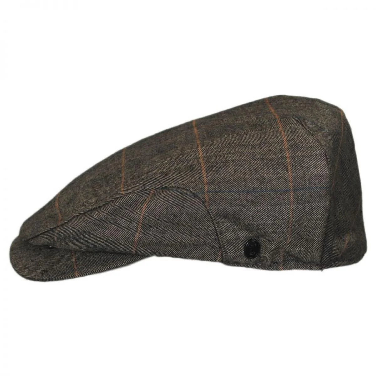 Hoxton Herringbone Plaid Wool Blend Ivy Cap - Image 4