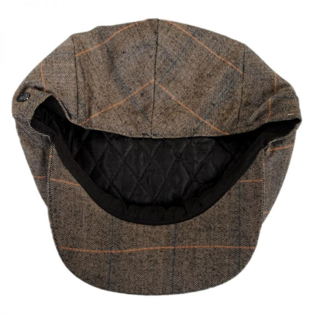 Hoxton Herringbone Plaid Wool Blend Ivy Cap - Image 5