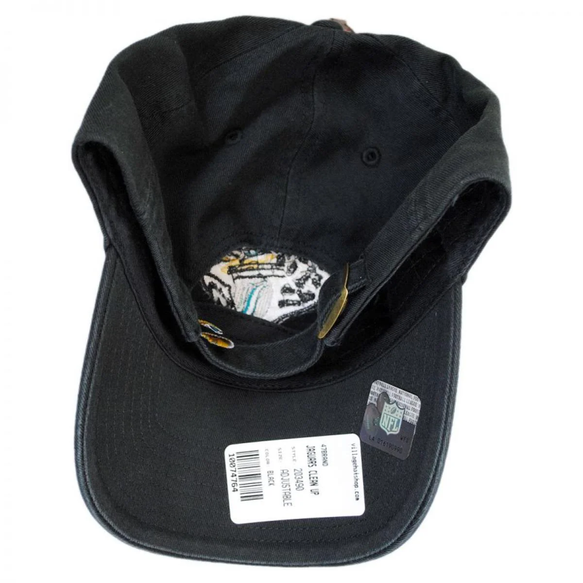 Jacksonville Jaguars NFL Clean Up Strapback Baseball Cap Dad Hat - Image 4