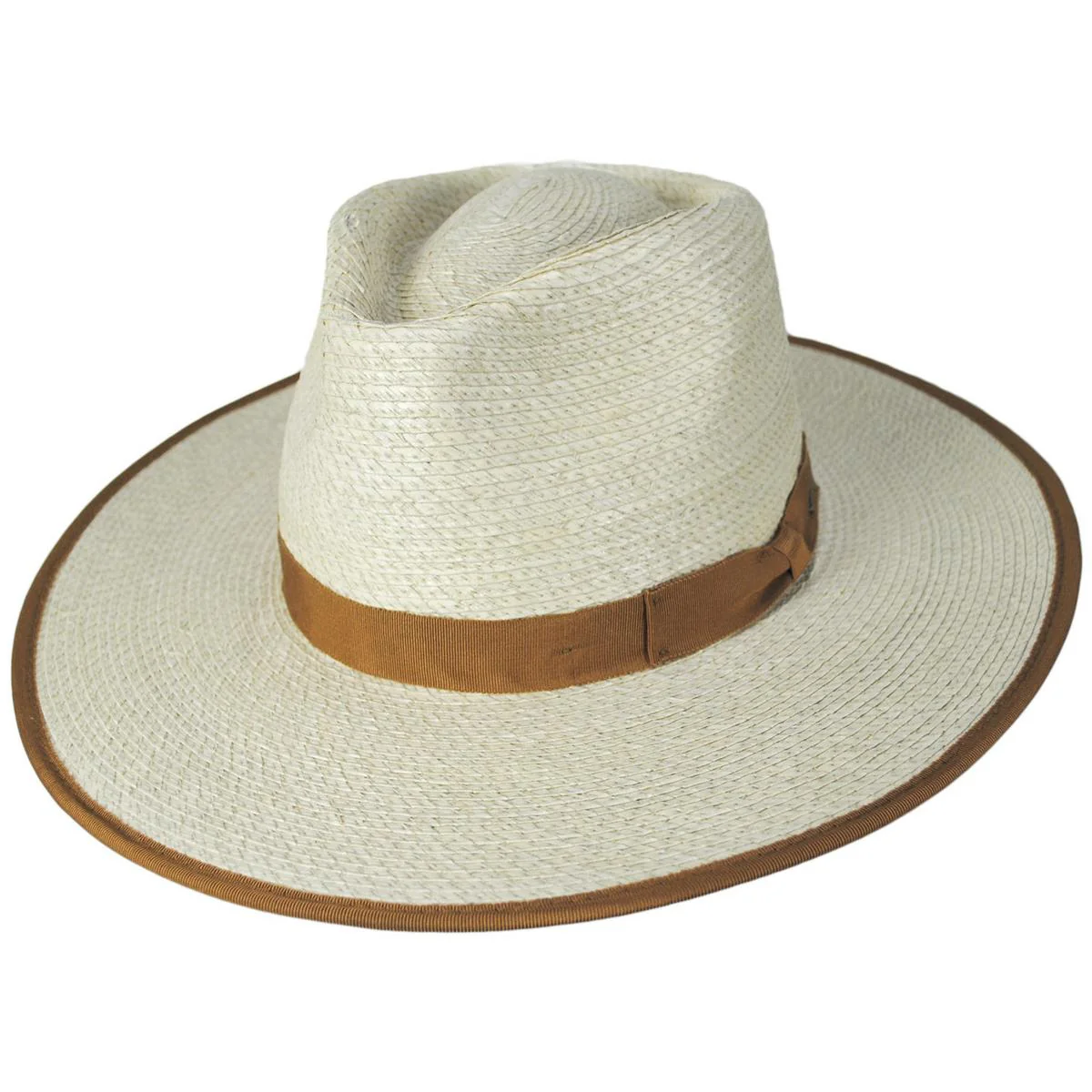 Jo Palm Straw Rancher Fedora Hat