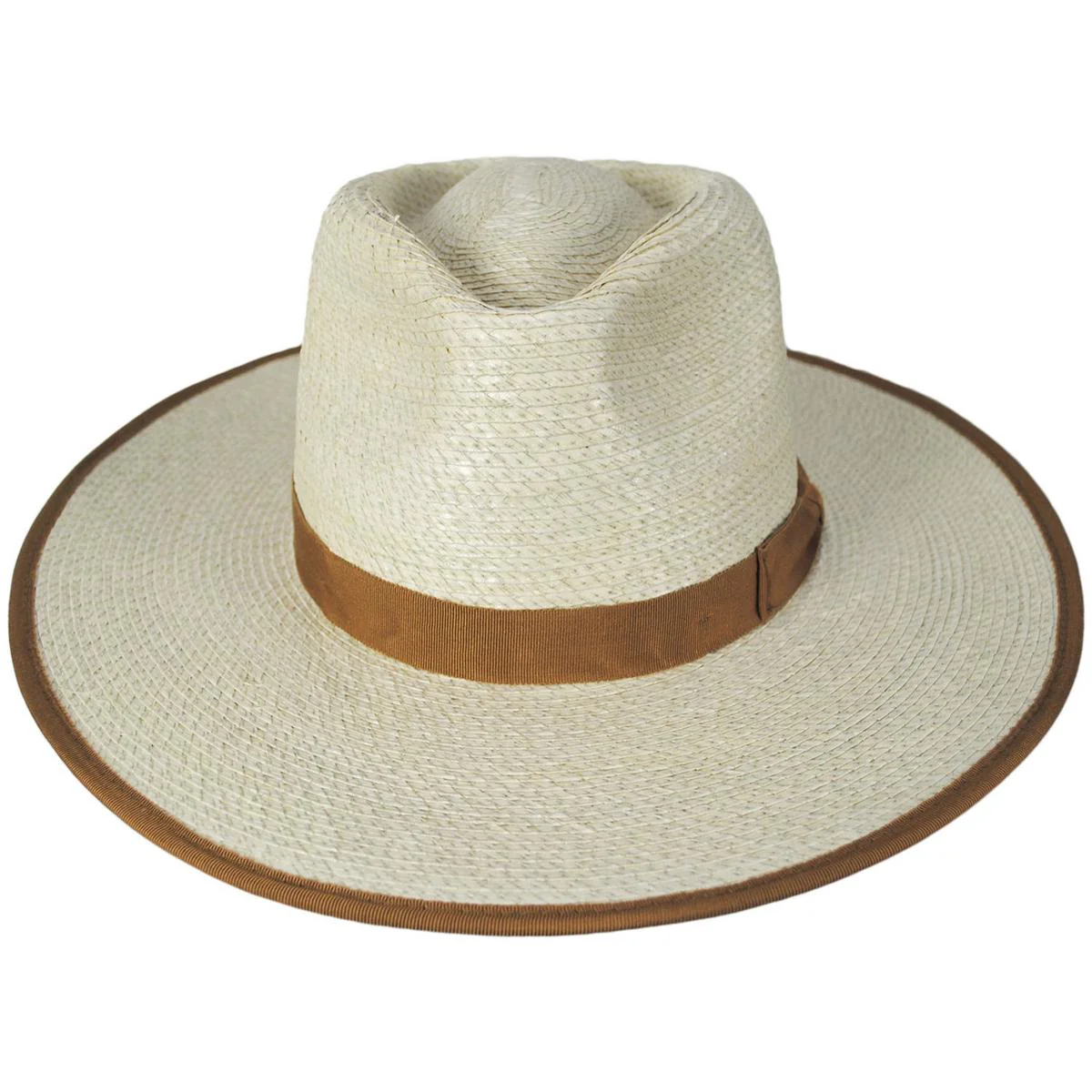 Jo Palm Straw Rancher Fedora Hat - Image 2