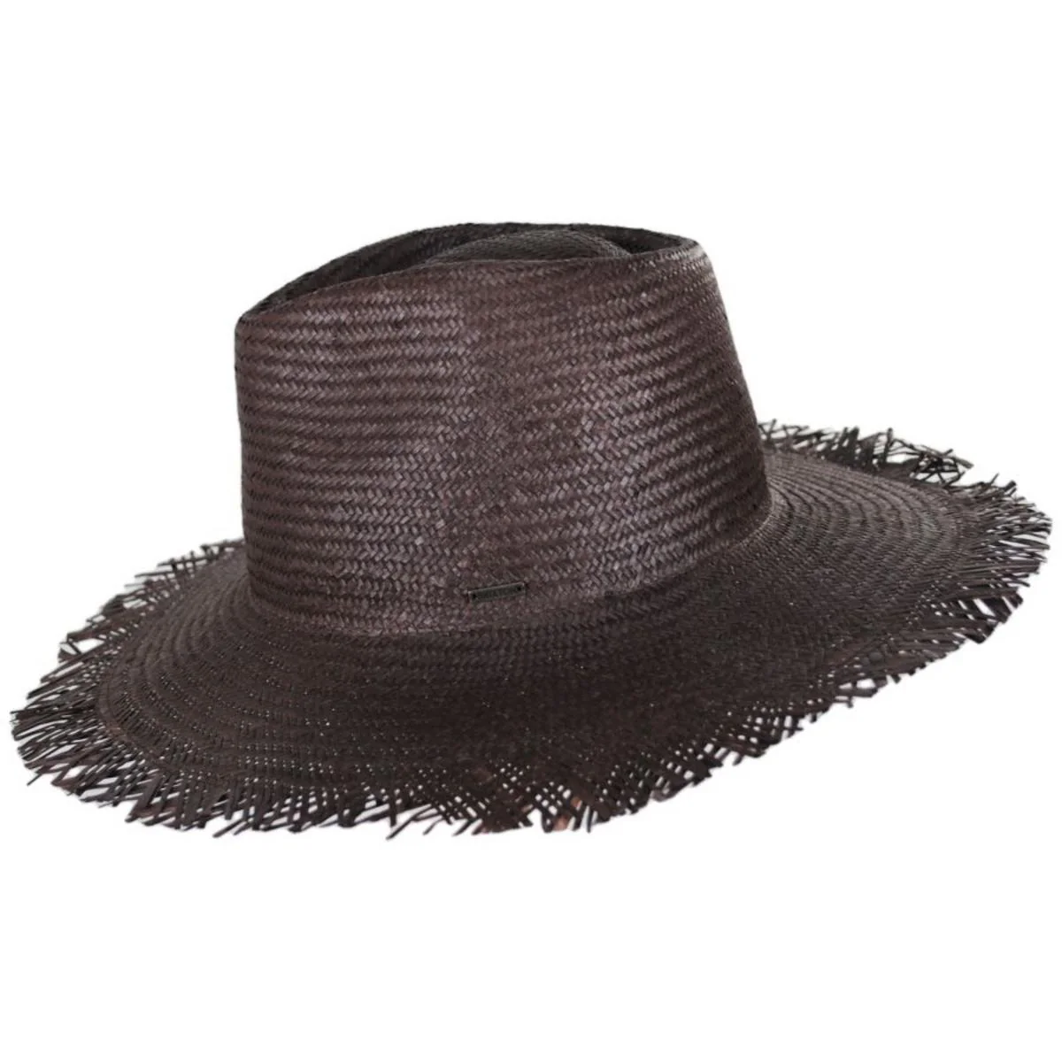 Jo Straw Frayed Fedora Hat - FINAL SALE - Image 3