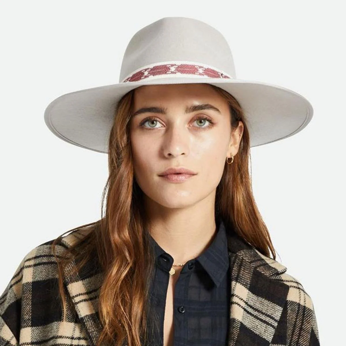 Jo Wool Felt Jacquard Rancher Fedora Hat - FINAL SALE - Image 2
