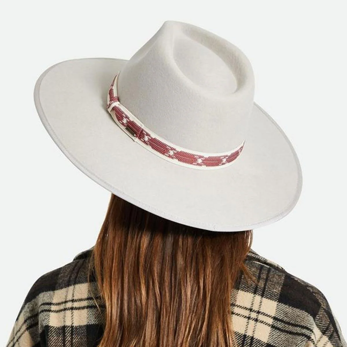 Jo Wool Felt Jacquard Rancher Fedora Hat - FINAL SALE - Image 6