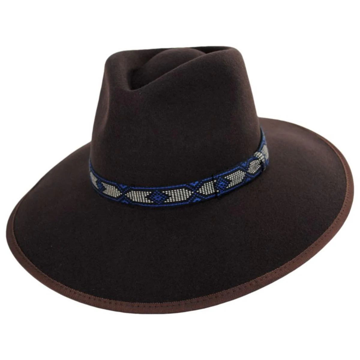 Jo Wool Felt Jacquard Rancher Fedora Hat - FINAL SALE - Image 7