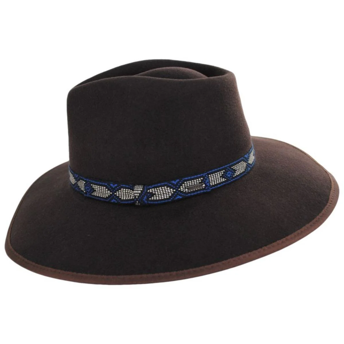 Jo Wool Felt Jacquard Rancher Fedora Hat - FINAL SALE - Image 9
