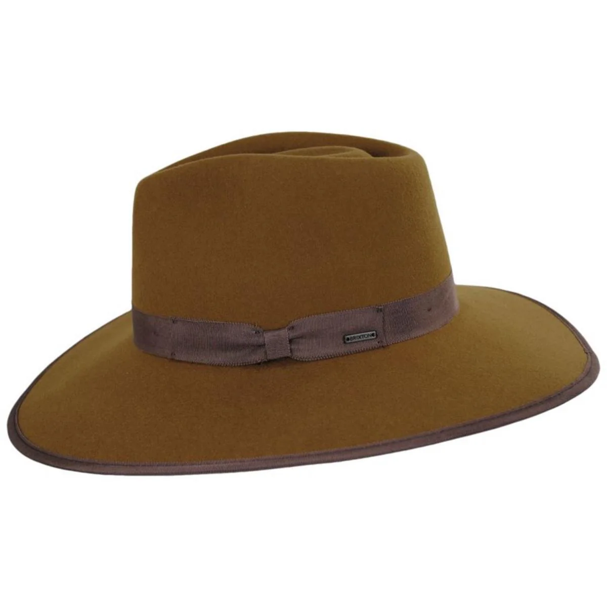 Jo Wool Felt Rancher Fedora Hat - Brass - FINAL SALE - Image 4
