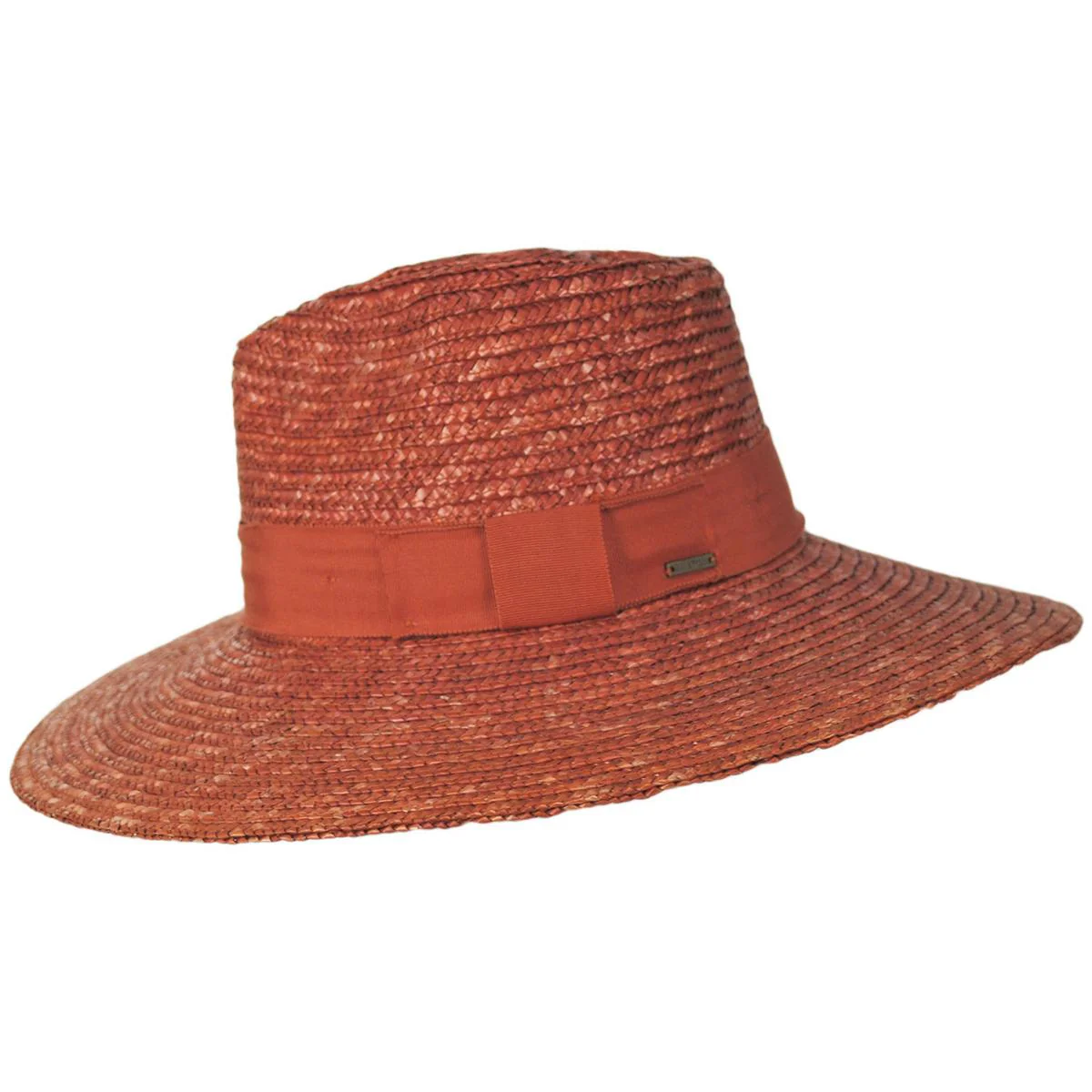 Joanna Wheat Straw Fedora Hat - Phoenix Orange - FINAL SALE - Image 3