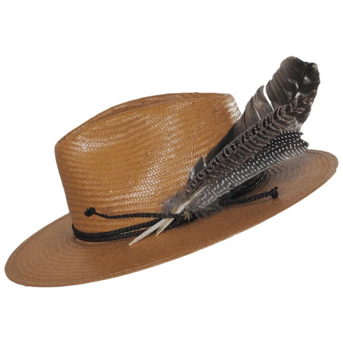 Juno Shantung Straw Fedora Hat - Image 4