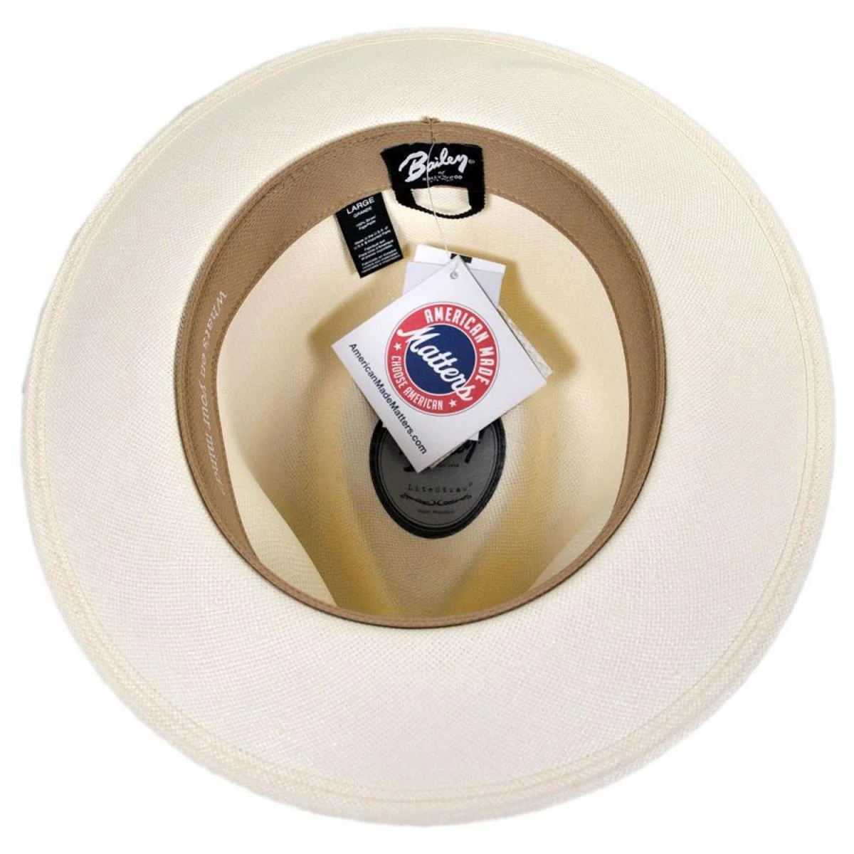 Konrath Shantung LiteStraw Fedora Hat - Image 4