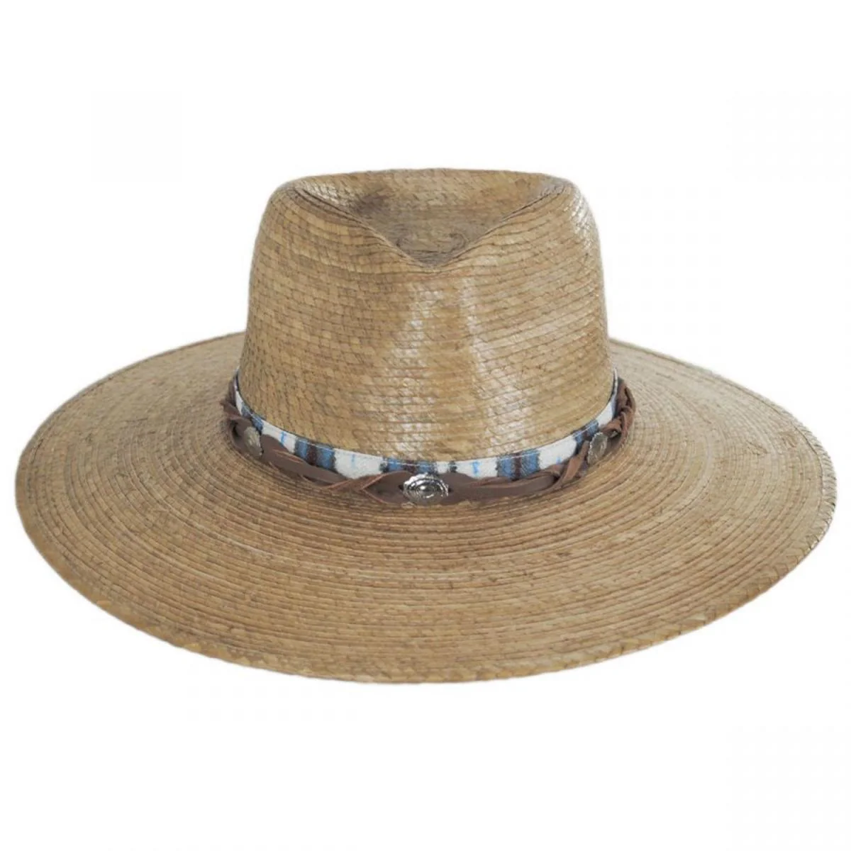 Laeila Palm Leaf Straw Fedora Hat - Image 3