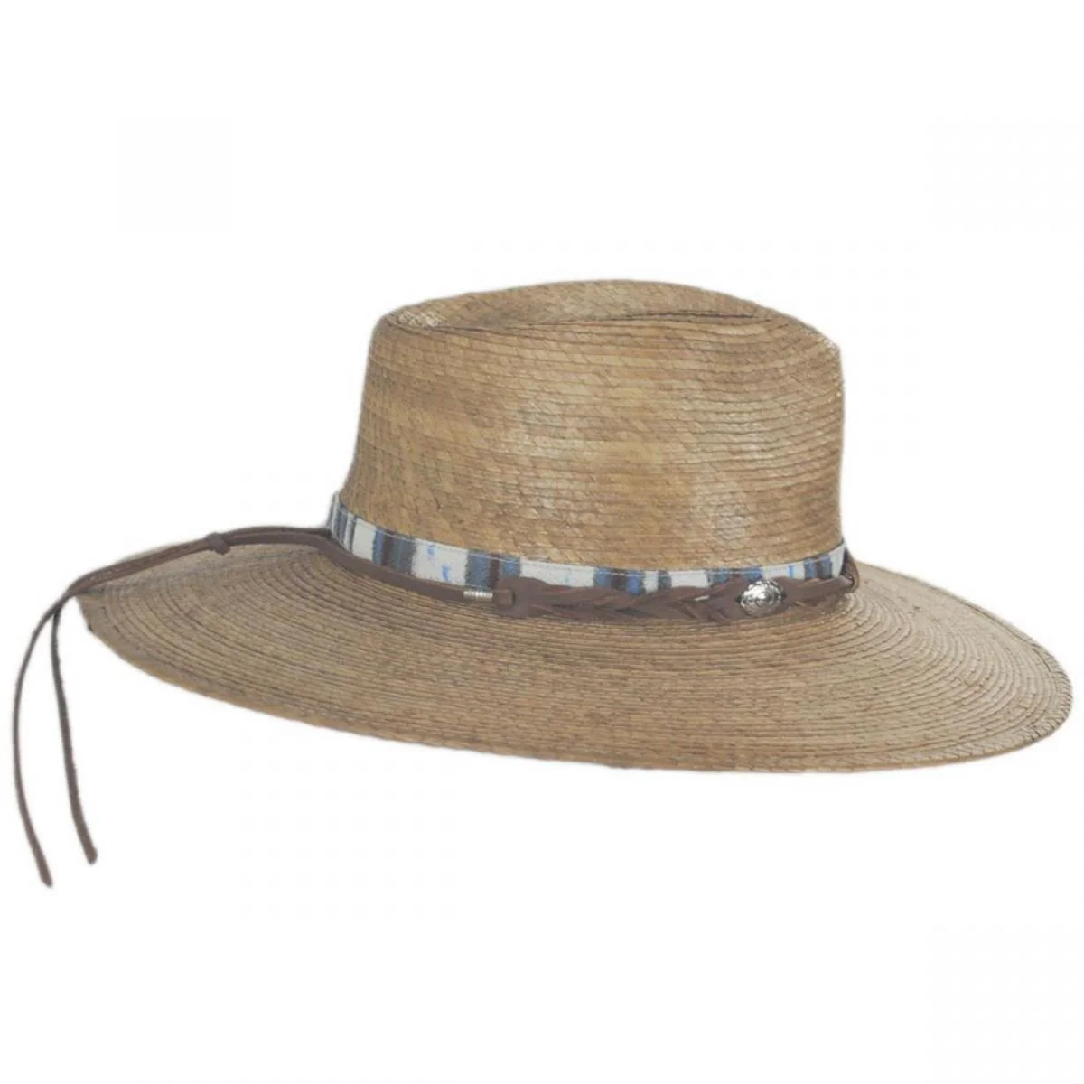 Laeila Palm Leaf Straw Fedora Hat - Image 4